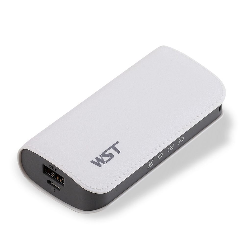 5200 mAh Ultra Compact Portable Charger External BATTERY Power Bank (White)